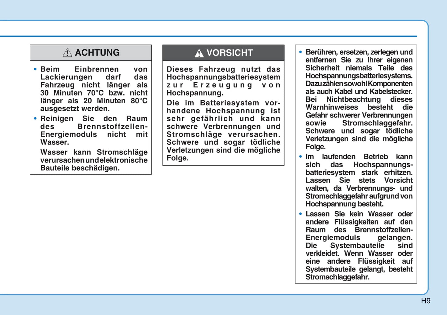 2018-2019 Hyundai Nexo Owner's Manual | German