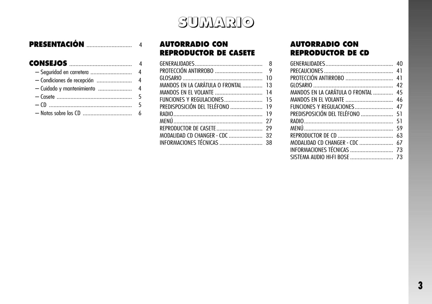 Alfa Romeo 156 / 156 GTA Autorradio Instrucciones 2004 - 2007