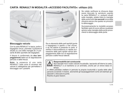 2012-2013 Renault Clio Owner's Manual | Italian