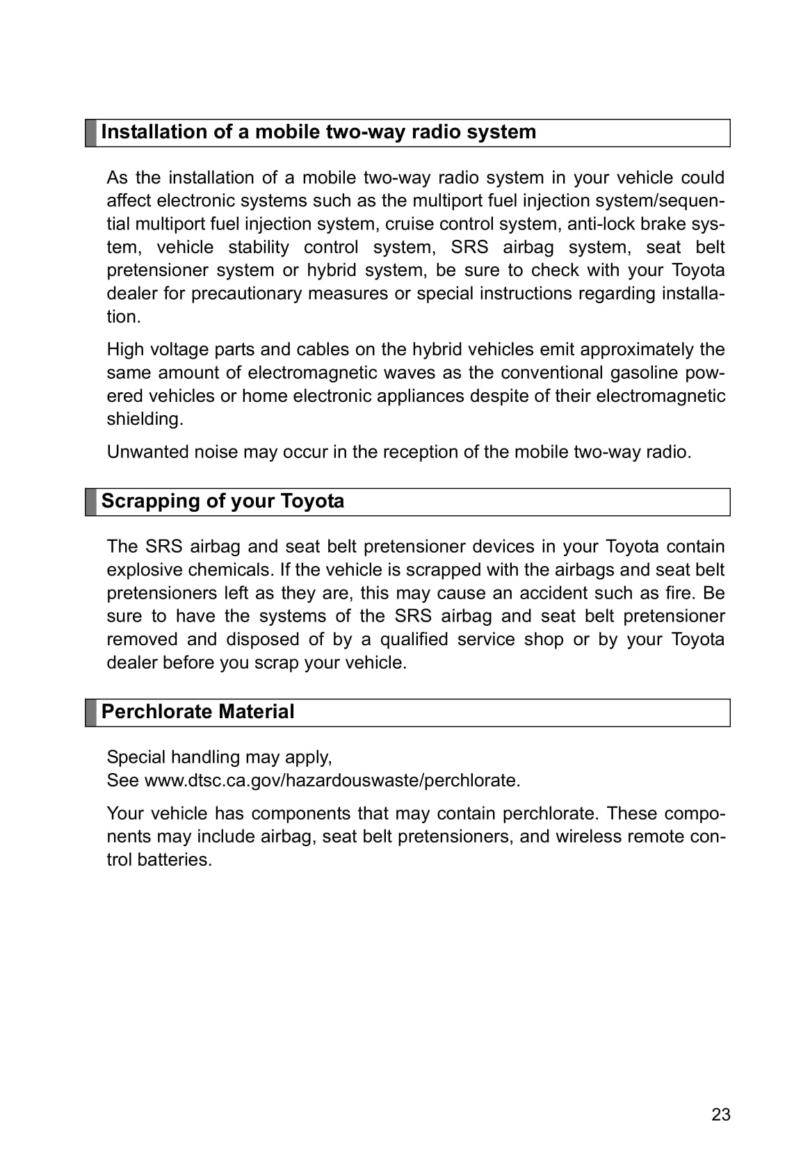 2009-2010 Toyota Prius Bedienungsanleitung | Englisch