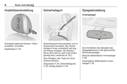 2016 Opel Adam Owner's Manual | German