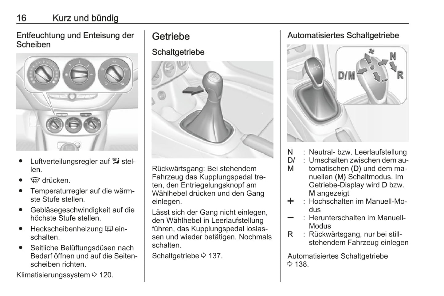 2016 Opel Adam Owner's Manual | German