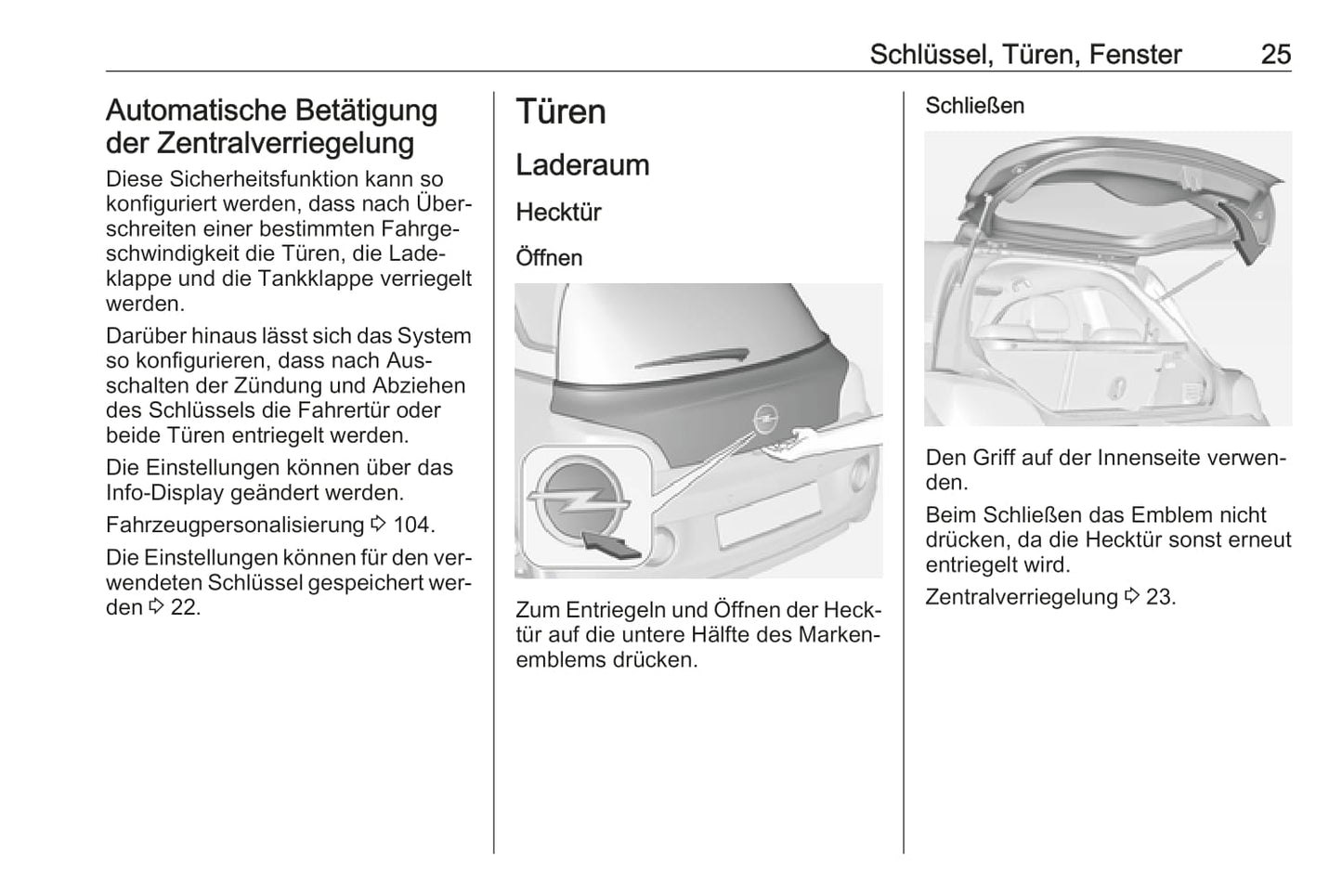 2016 Opel Adam Owner's Manual | German