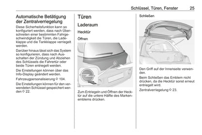 2016 Opel Adam Owner's Manual | German