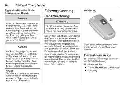 2016 Opel Adam Owner's Manual | German