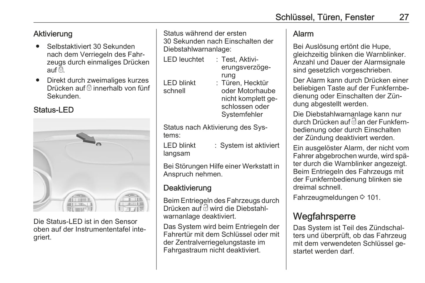 2016 Opel Adam Owner's Manual | German