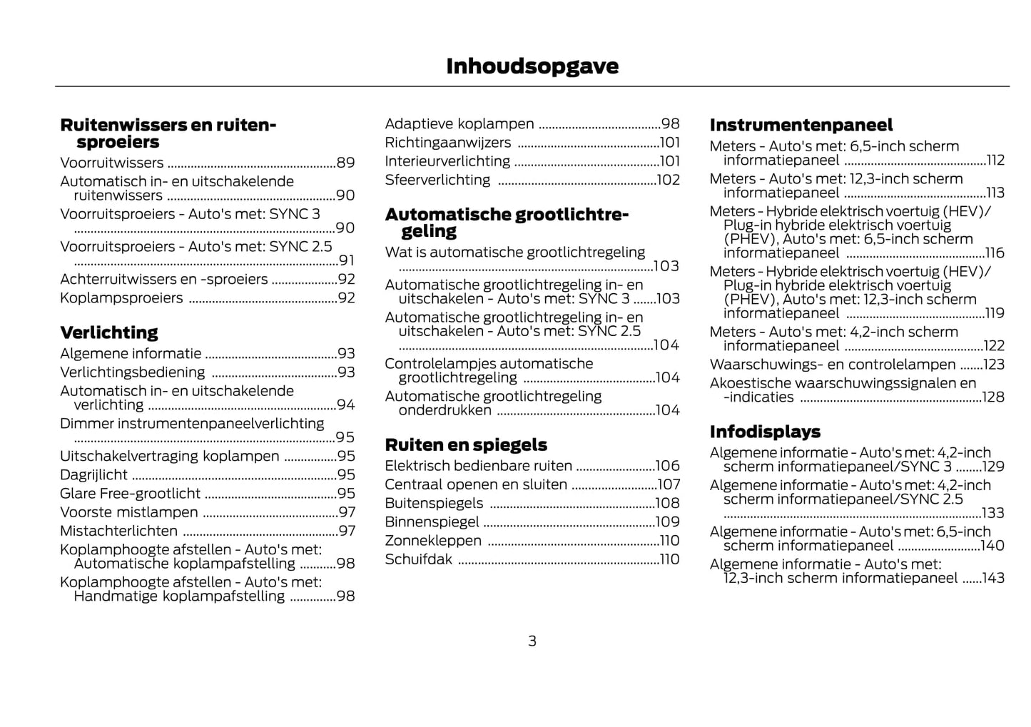 2021-2022 Ford Kuga Vignale Owner's Manual | Dutch