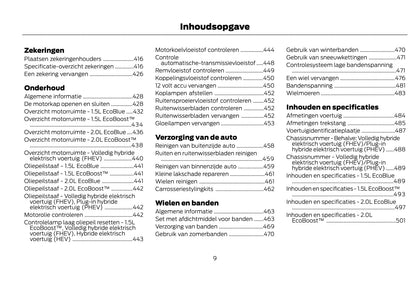 2021-2022 Ford Kuga Vignale Owner's Manual | Dutch