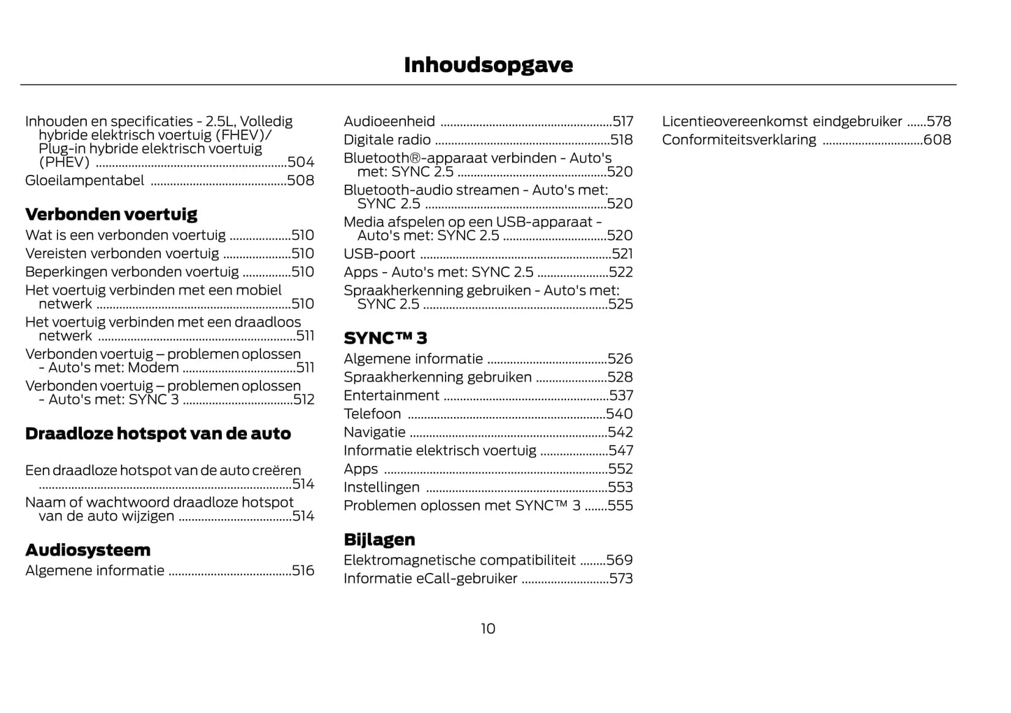 2021-2022 Ford Kuga Vignale Bedienungsanleitung | Niederländisch