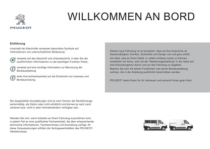 2015-2016 Peugeot Boxer Bedienungsanleitung | Deutsch