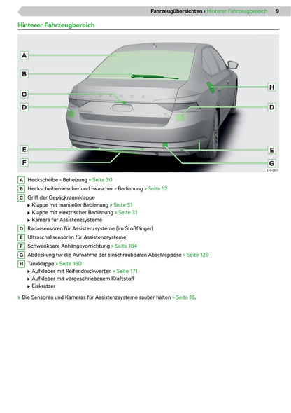 2020 Skoda Superb Bedienungsanleitung | Deutsch