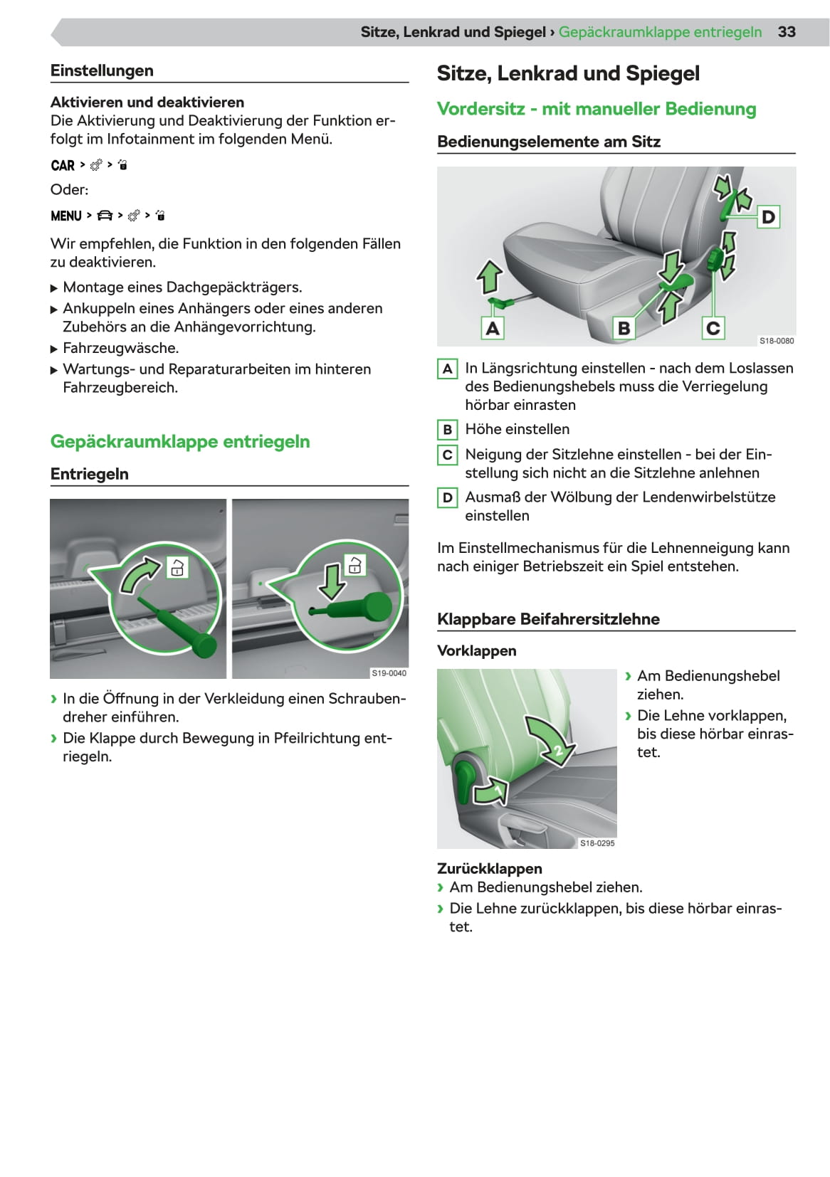 2020 Skoda Superb Bedienungsanleitung | Deutsch