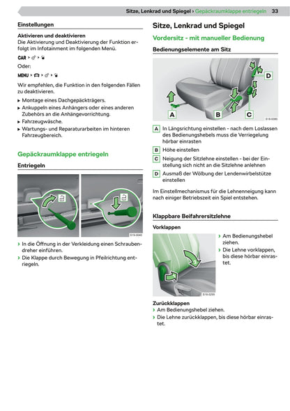 2020 Skoda Superb Bedienungsanleitung | Deutsch