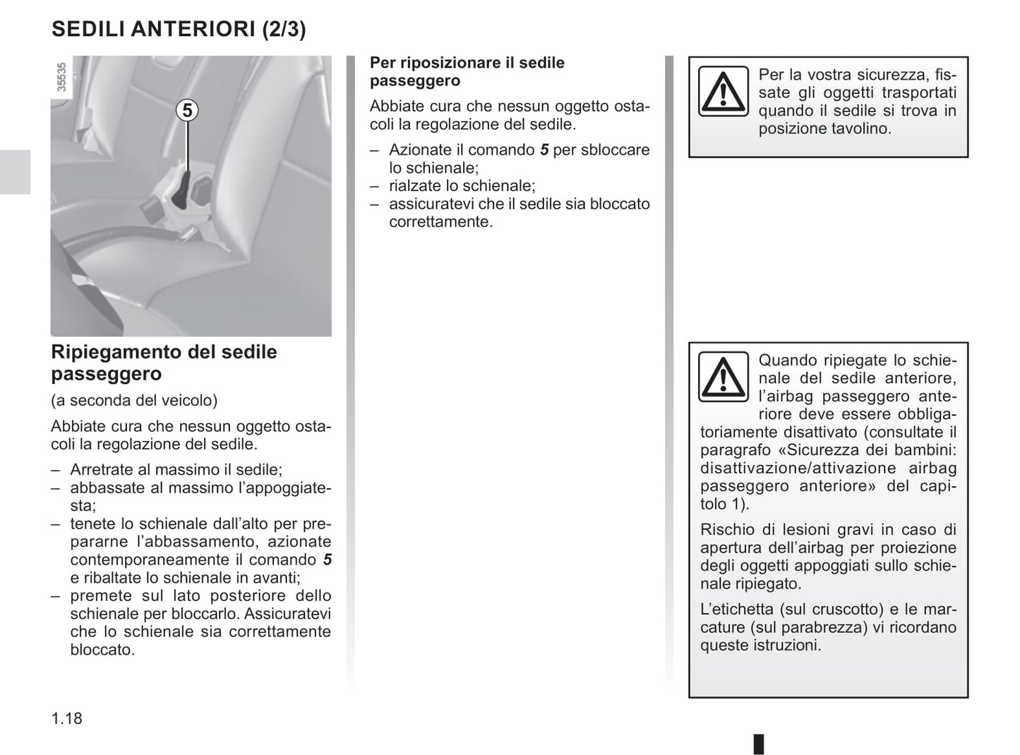 2019-2020 Renault Clio Owner's Manual | Italian