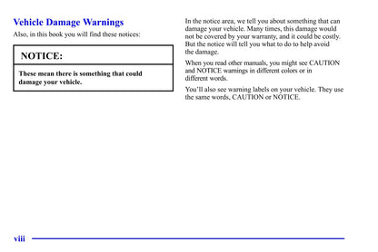 2001 Pontiac Firebird Owner's Manual | English