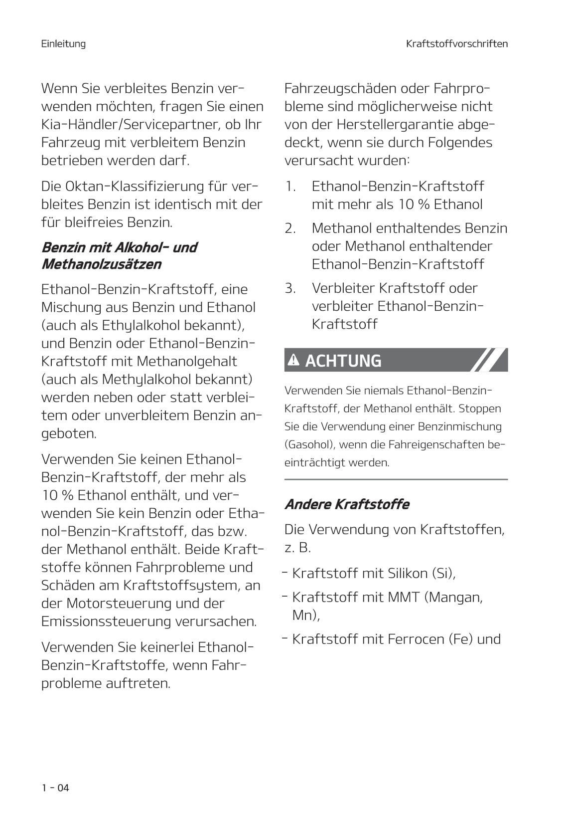 2020-2021 Kia Picanto Bedienungsanleitung | Deutsch