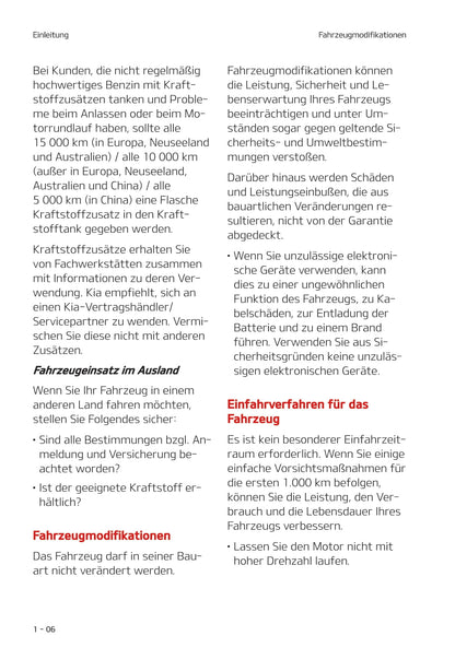 2020-2021 Kia Picanto Bedienungsanleitung | Deutsch