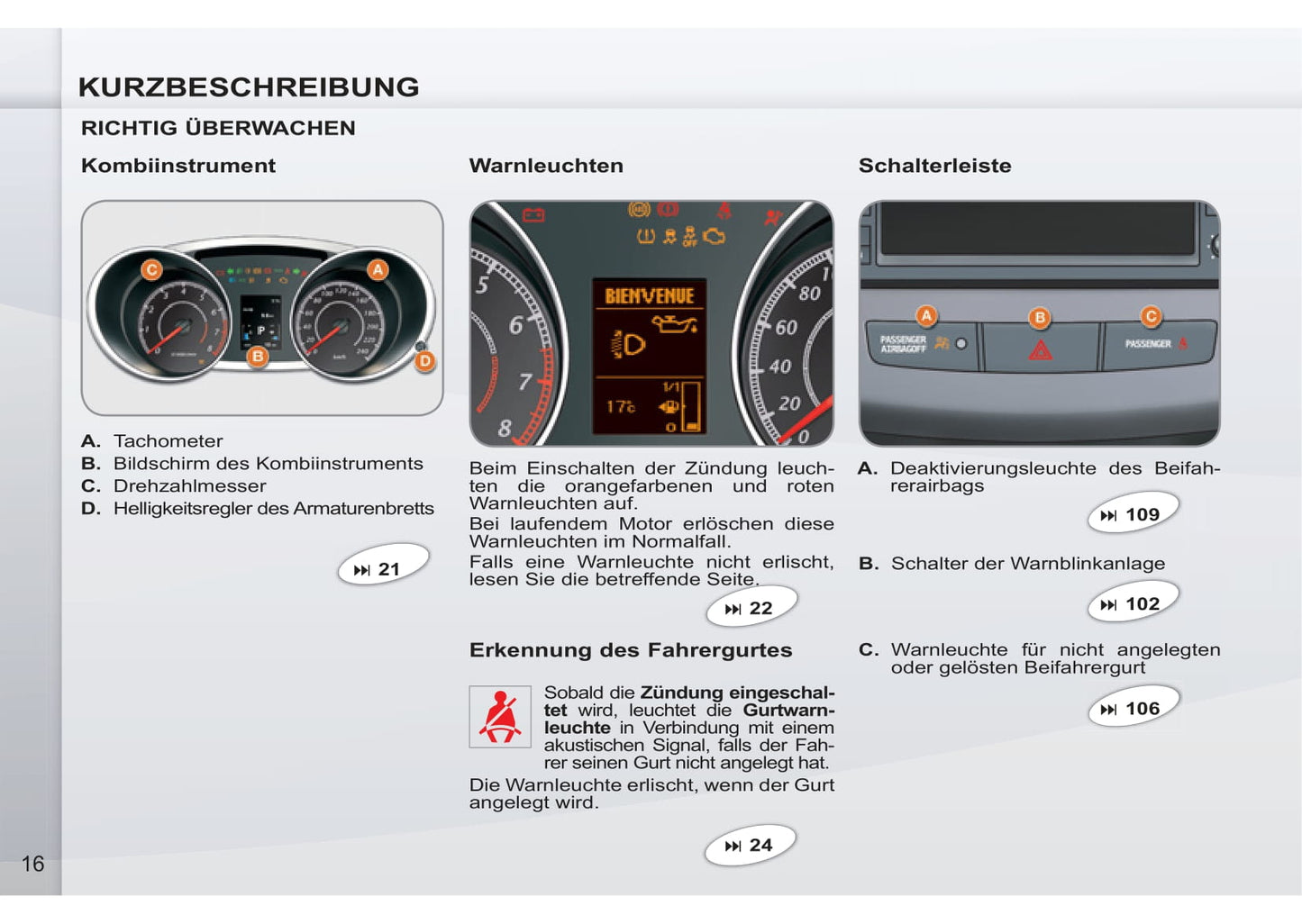 2011-2012 Peugeot 4007 Bedienungsanleitung | Deutsch