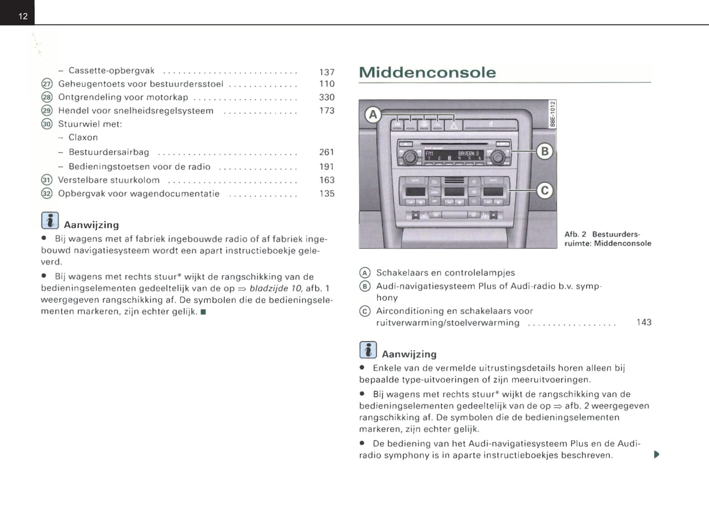 2004-2007 Audi A4 Bedienungsanleitung | Niederländisch