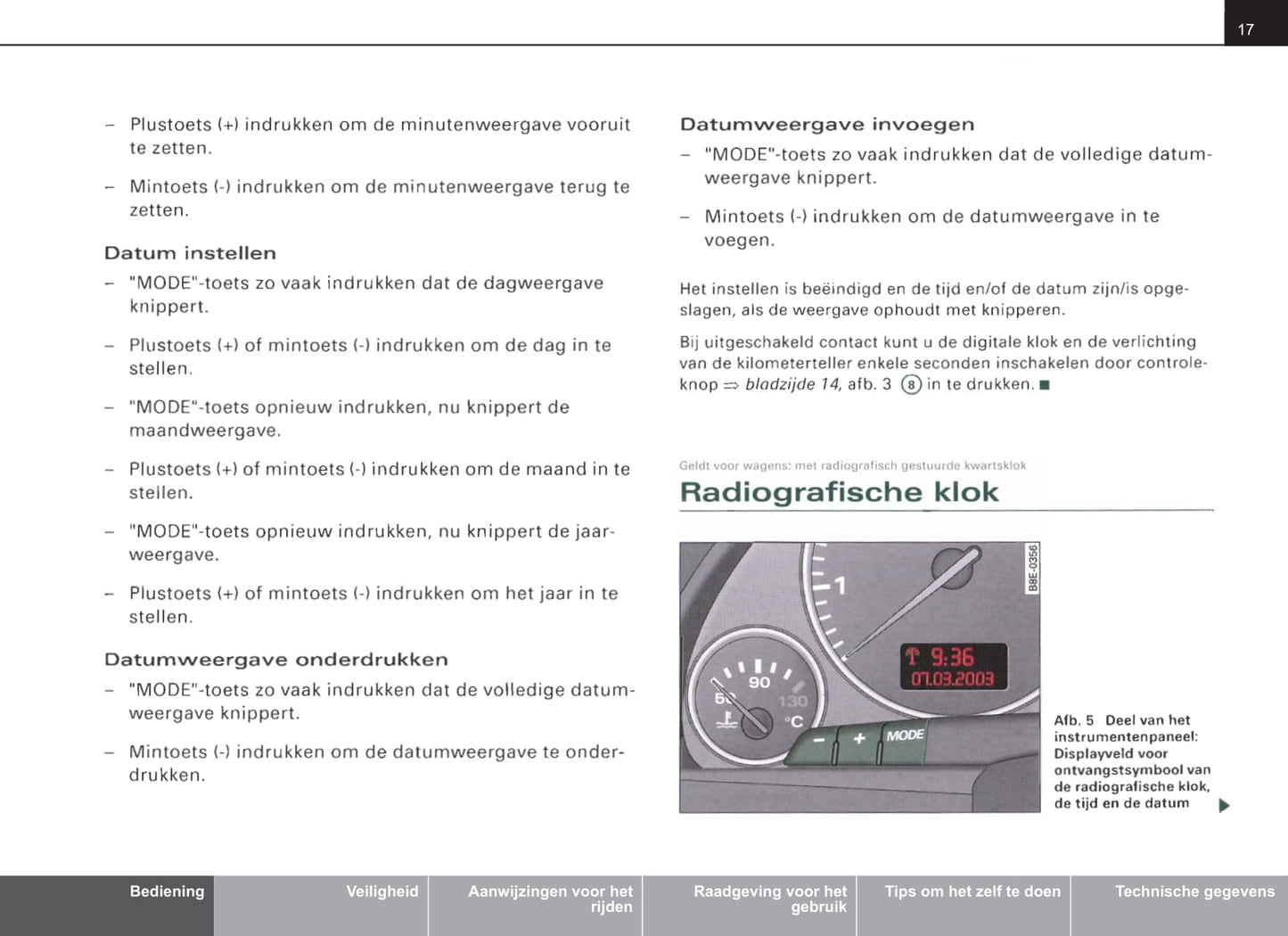 2004-2007 Audi A4 Bedienungsanleitung | Niederländisch