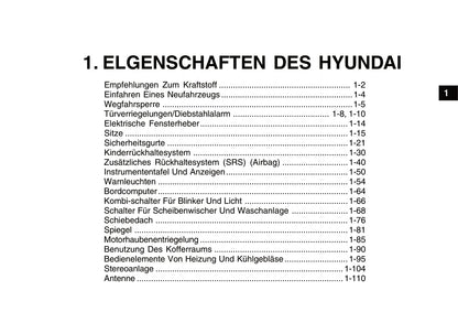 2008-2009 Hyundai Getz Bedienungsanleitung | Deutsch