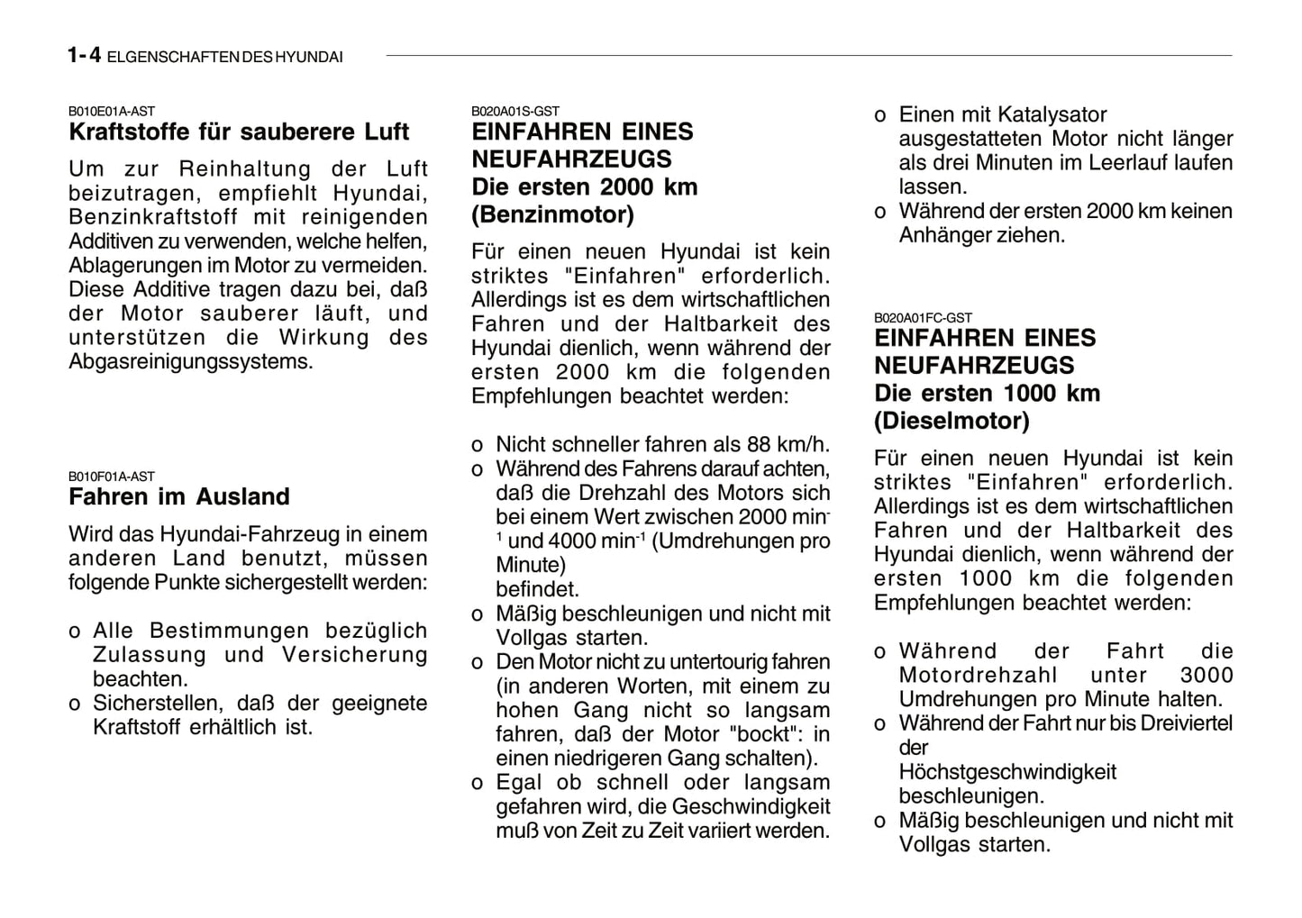 2008-2009 Hyundai Getz Bedienungsanleitung | Deutsch