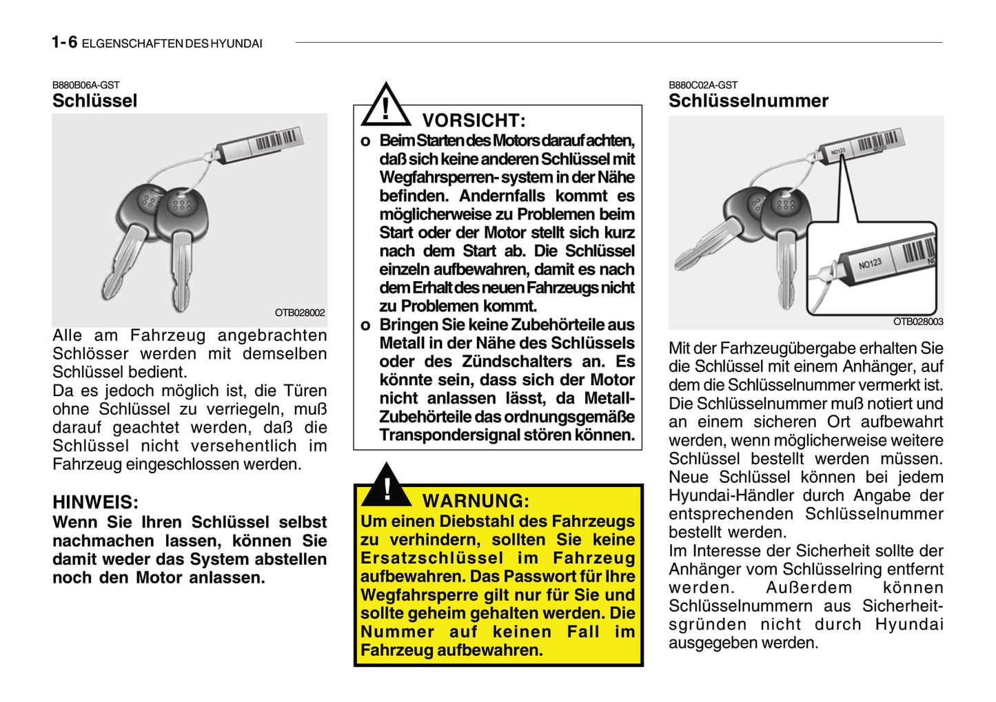 2008-2009 Hyundai Getz Bedienungsanleitung | Deutsch