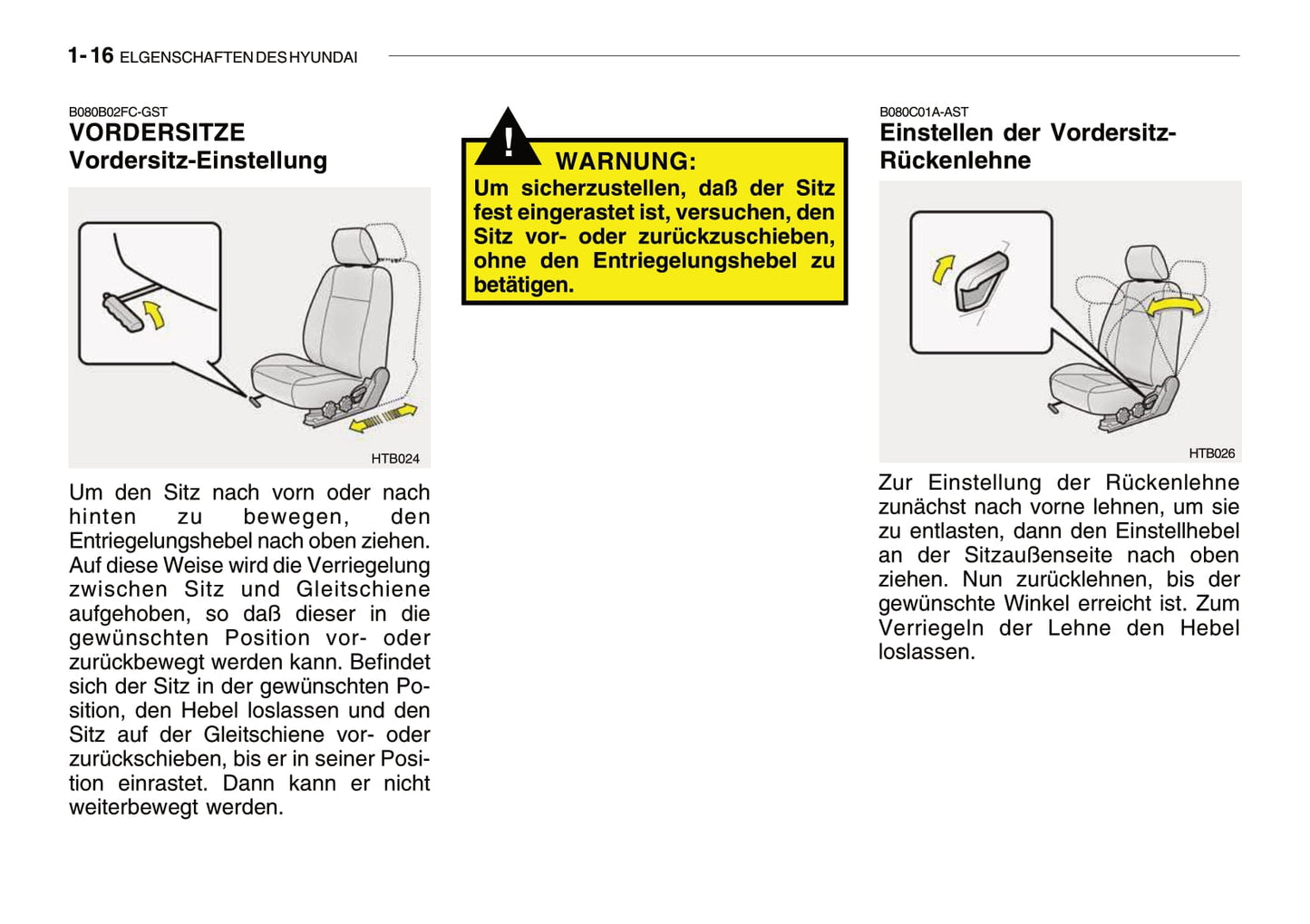 2008-2009 Hyundai Getz Bedienungsanleitung | Deutsch