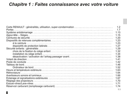 2011-2012 Renault Espace Owner's Manual | French