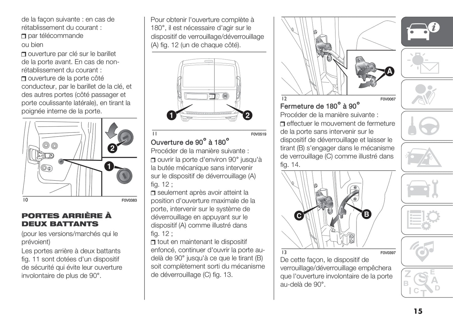 2018-2019 Fiat Doblò Owner's Manual | French