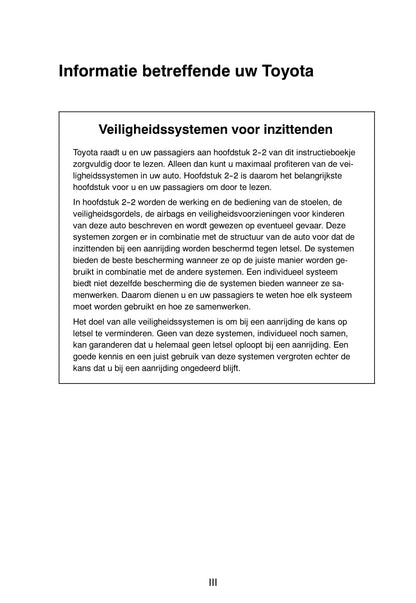2008-2009 Toyota Prius Owner's Manual | Dutch