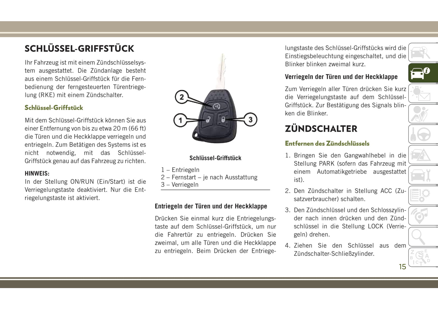 2017-2018 Jeep Wrangler Owner's Manual | German