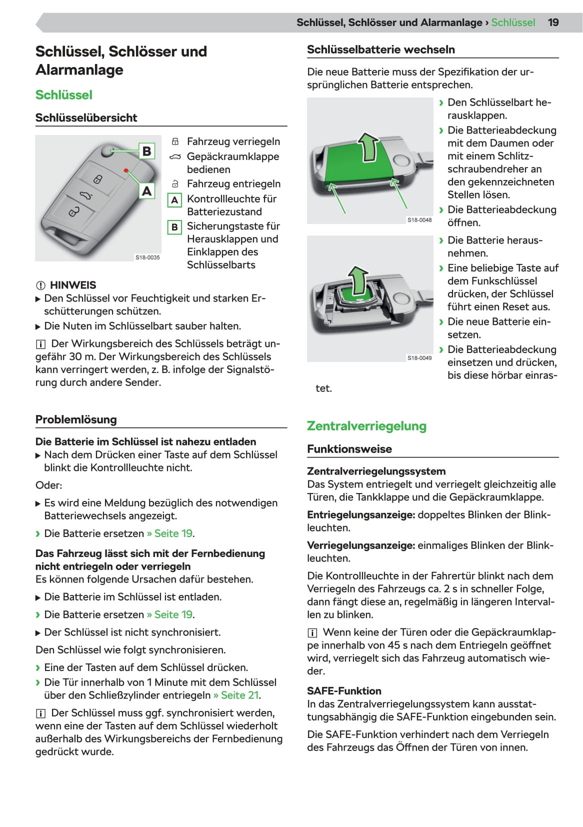 2019-2020 Skoda Kamiq Owner's Manual | German