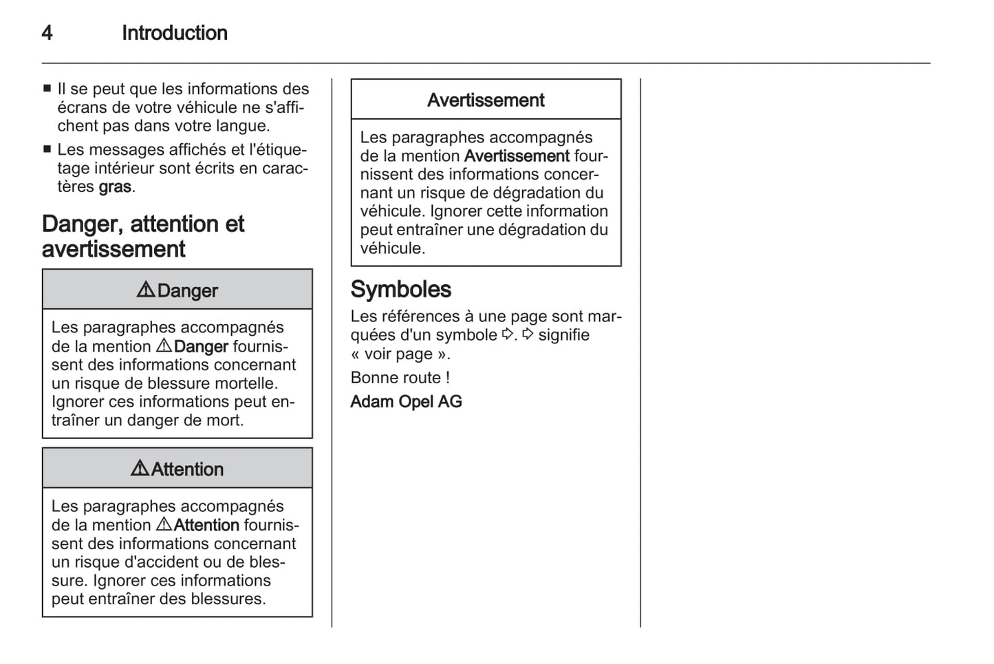 2012-2015 Opel Agila Owner's Manual | French