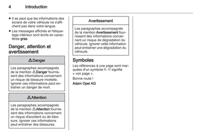 2012-2015 Opel Agila Owner's Manual | French