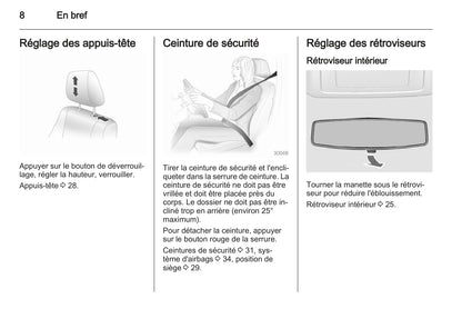 2012-2015 Opel Agila Owner's Manual | French