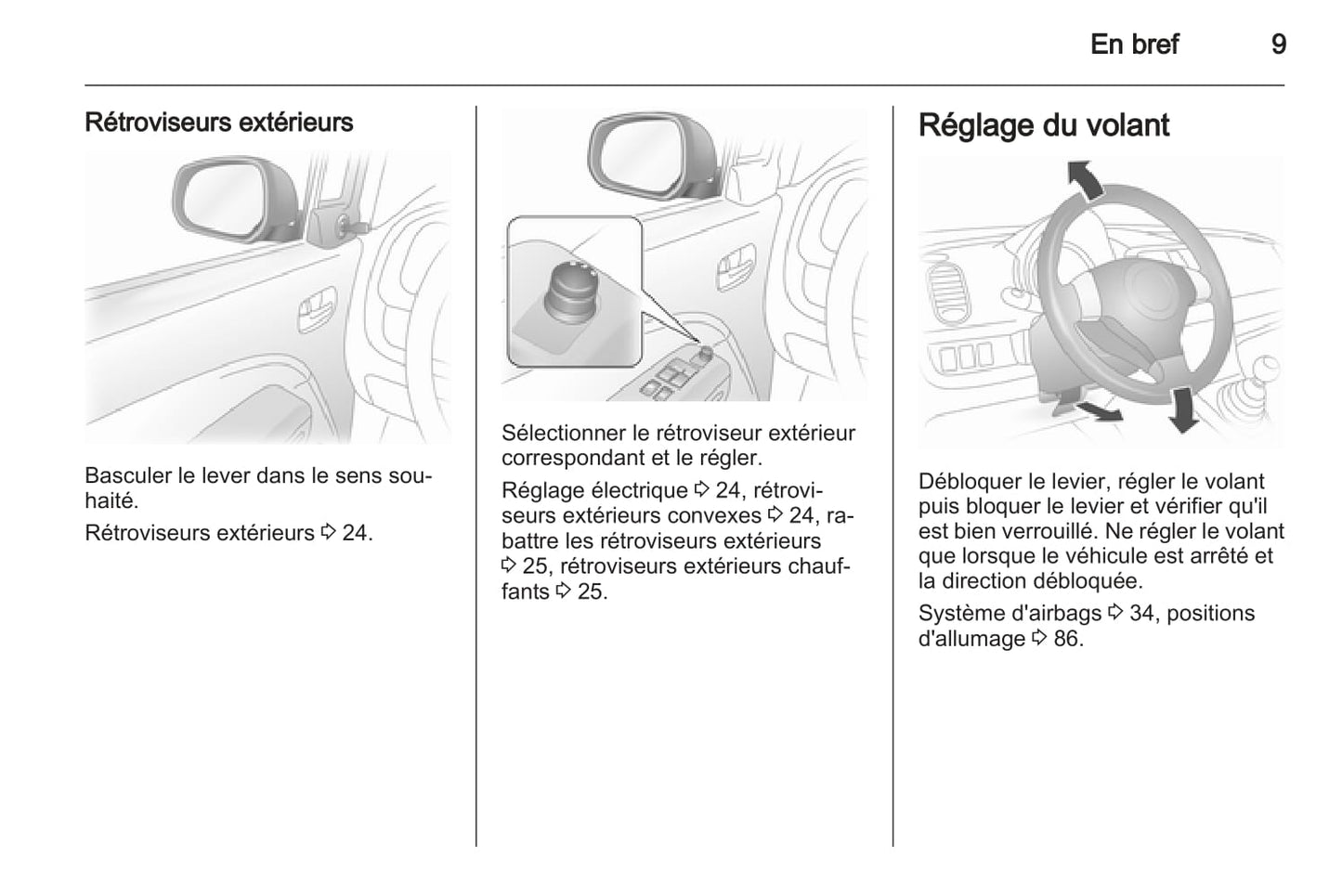 2012-2015 Opel Agila Owner's Manual | French