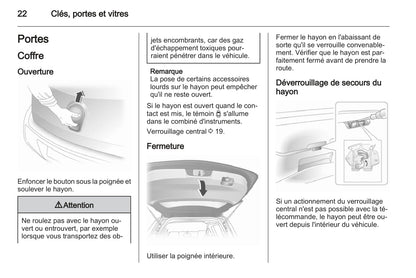 2012-2015 Opel Agila Owner's Manual | French