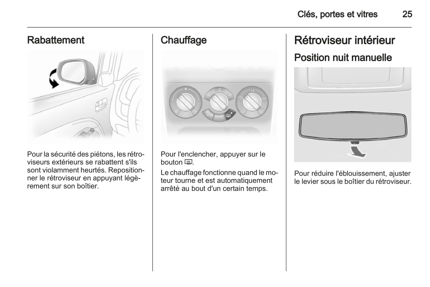 2012-2015 Opel Agila Owner's Manual | French