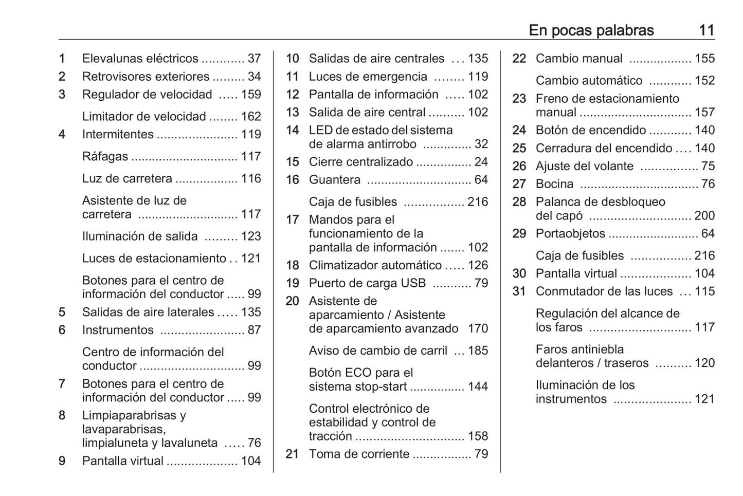 2018 Opel Crossland X Owner's Manual | Spanish