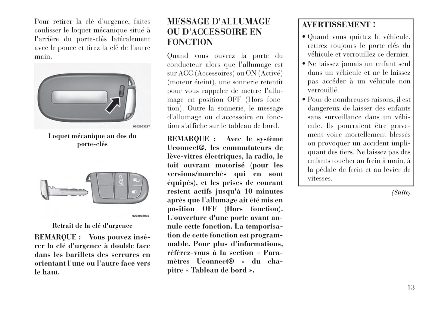 2012-2015 Lancia Flavia Owner's Manual | French