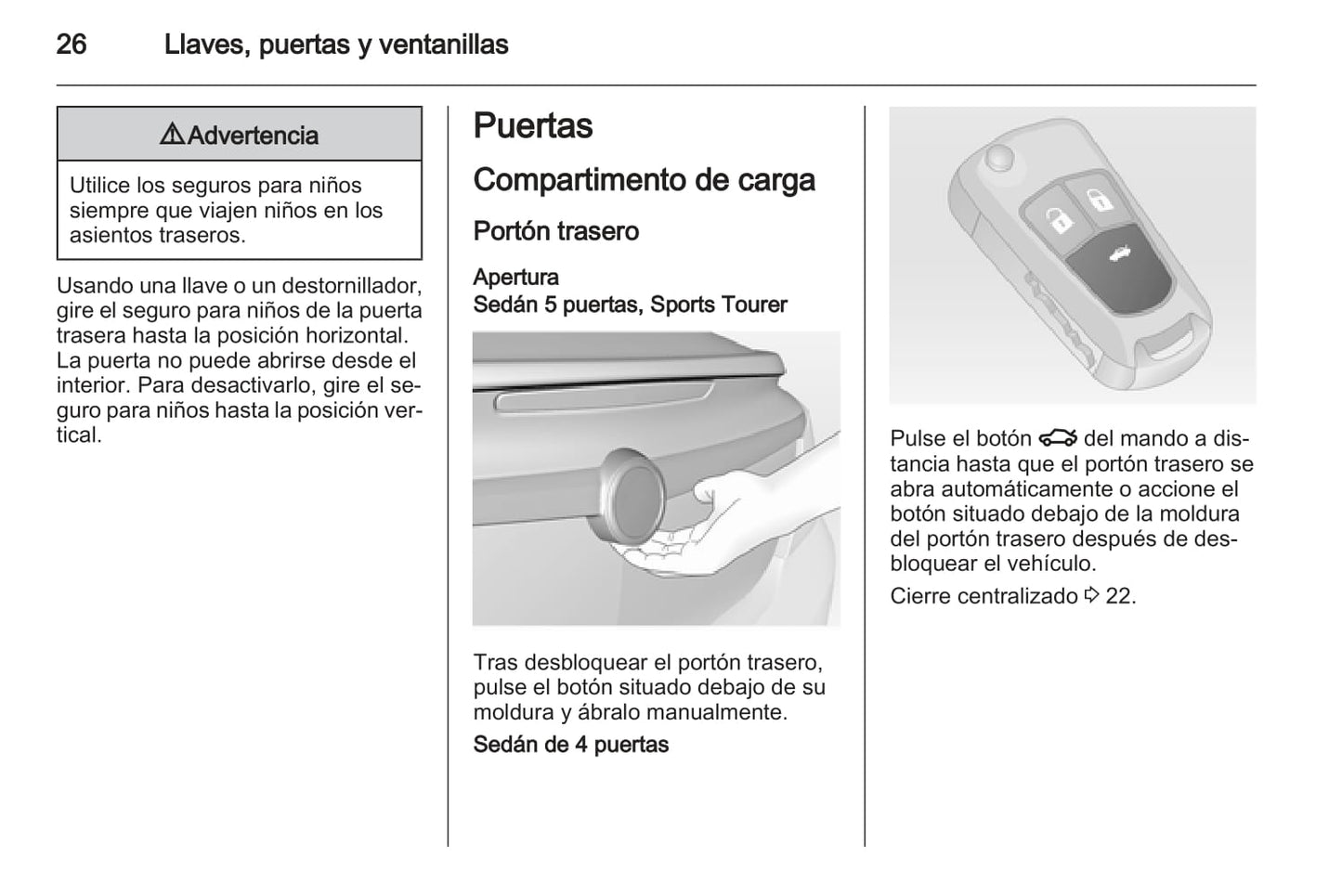 2013 Opel Insignia/Insignia Sports Tourer Owner's Manual | Spanish