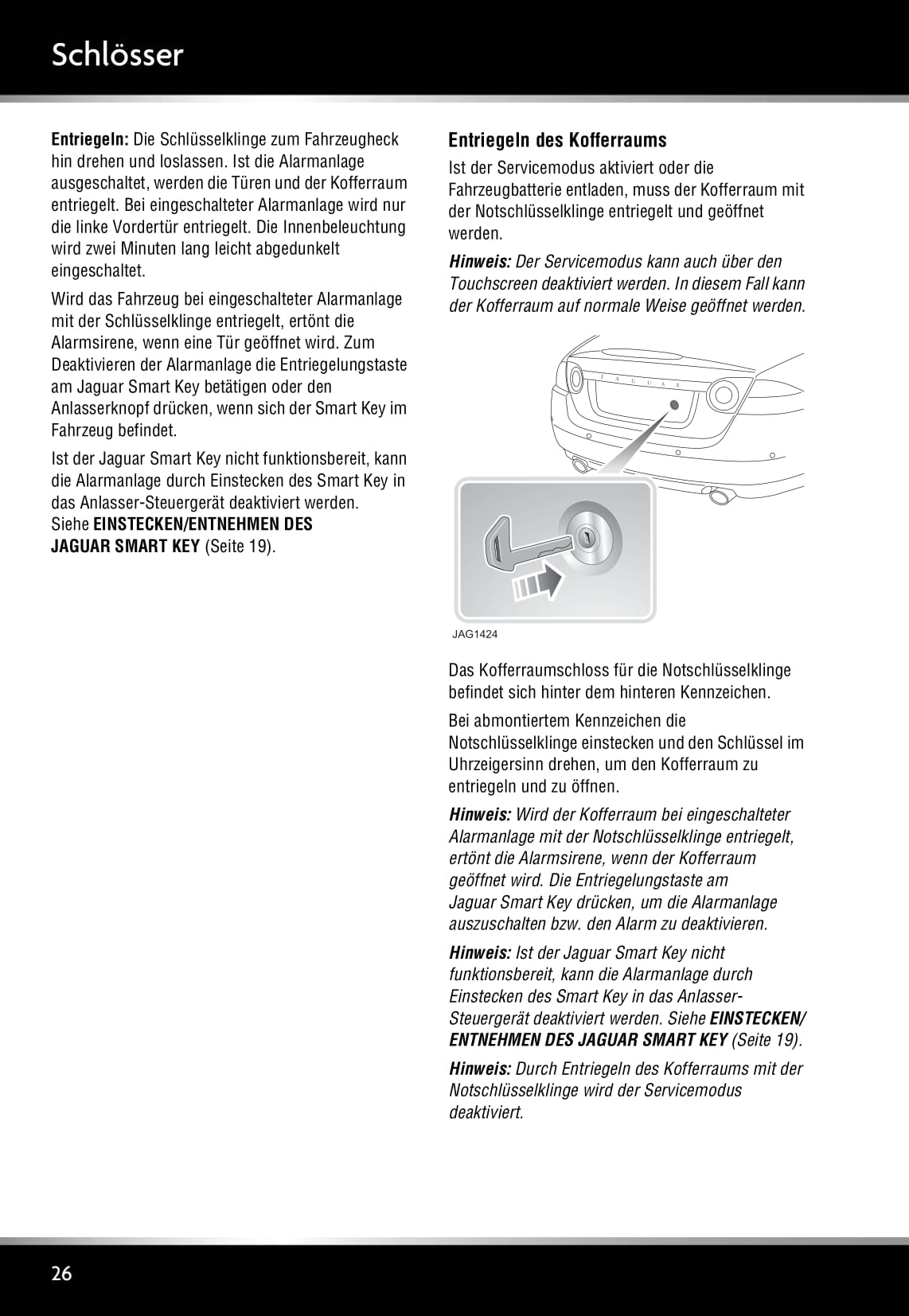 2011-2015 Jaguar XK Bedienungsanleitung | Deutsch