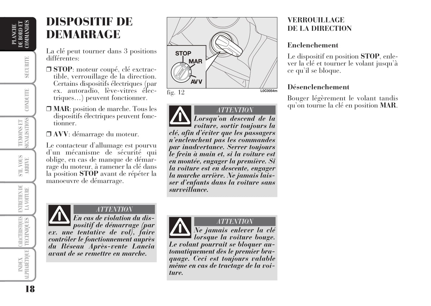 2006-2011 Lancia Ypsilon Owner's Manual | French