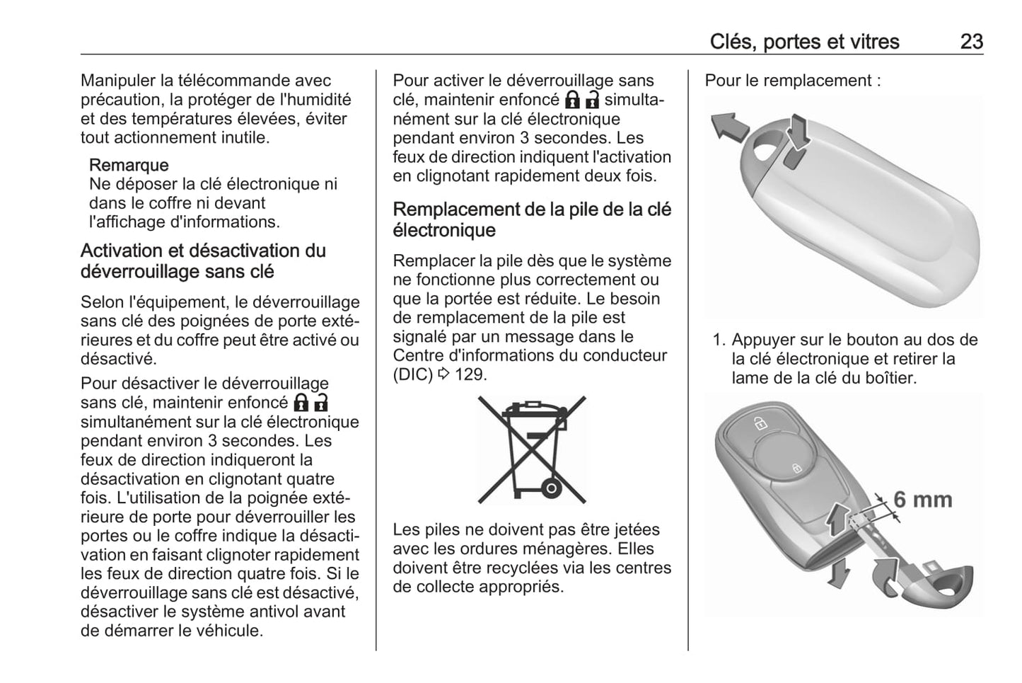 2019-2020 Opel Astra Owner's Manual | French