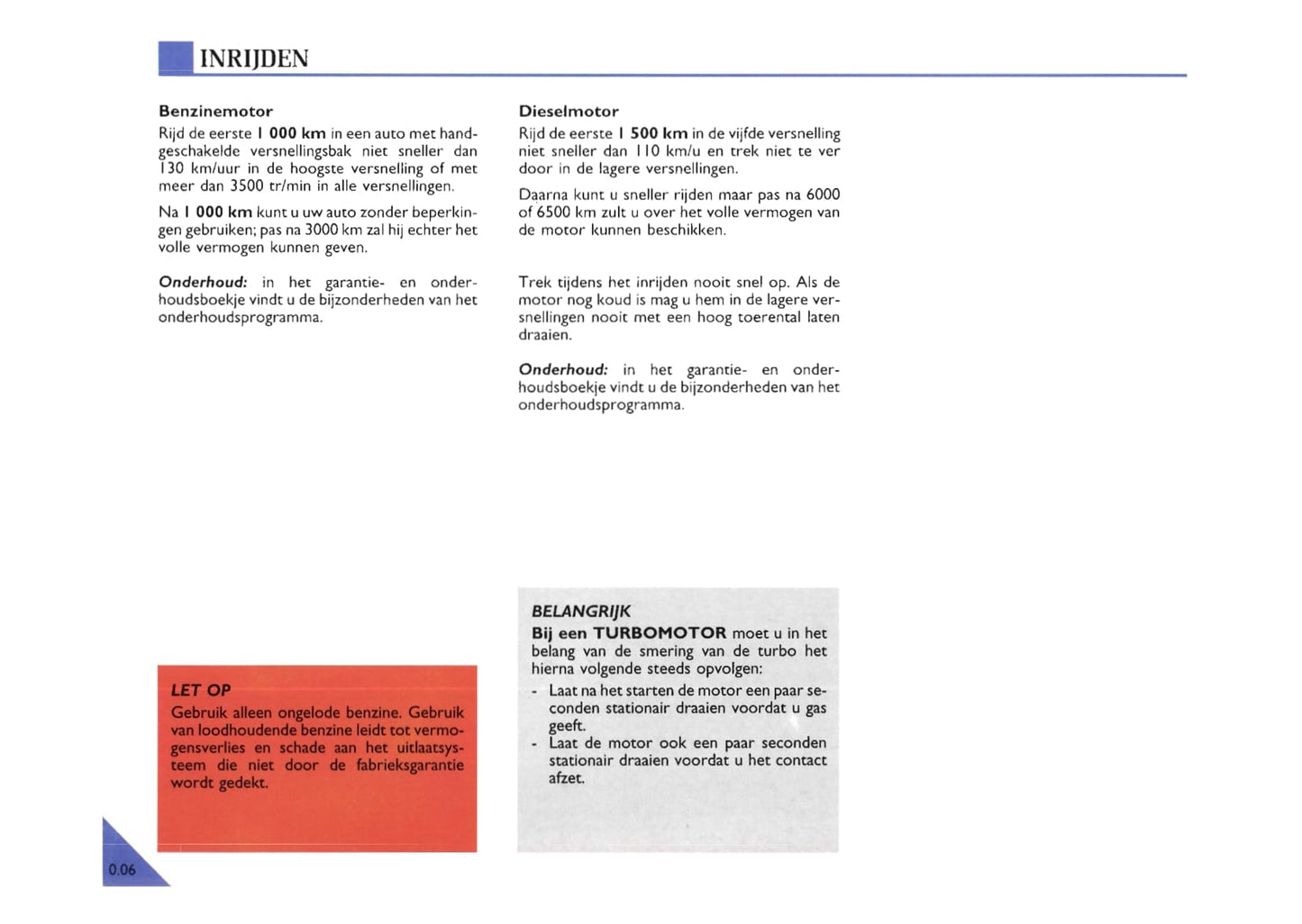 2000-2002 Renault Espace Owner's Manual | Dutch