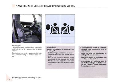 2000-2002 Renault Espace Bedienungsanleitung | Niederländisch