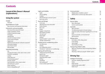 2010-2011 Skoda Octavia/Octavia Tour I Owner's Manual | English