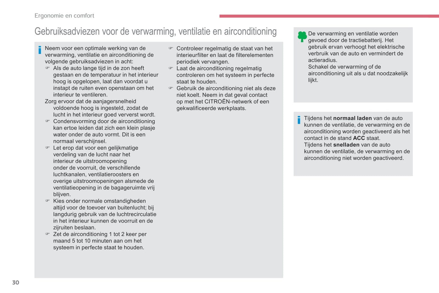 2017-2020 Citroën C-Zero Owner's Manual | Dutch