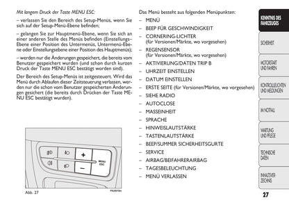 2010-2011 Fiat Punto/Punto Evo Owner's Manual | German